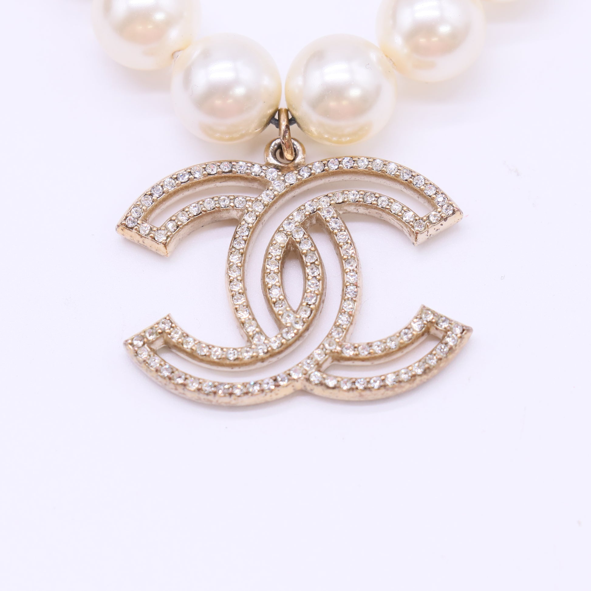 Chanel Pearl CC Necklace W21897