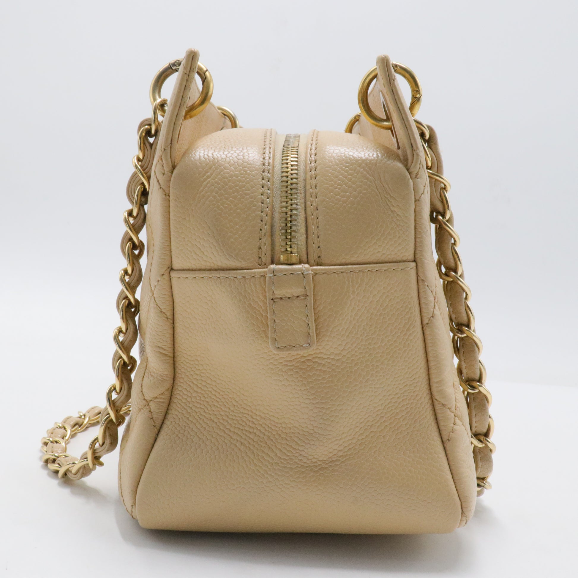 Caviar Quilted Petit Timeless Tote PTT Beige