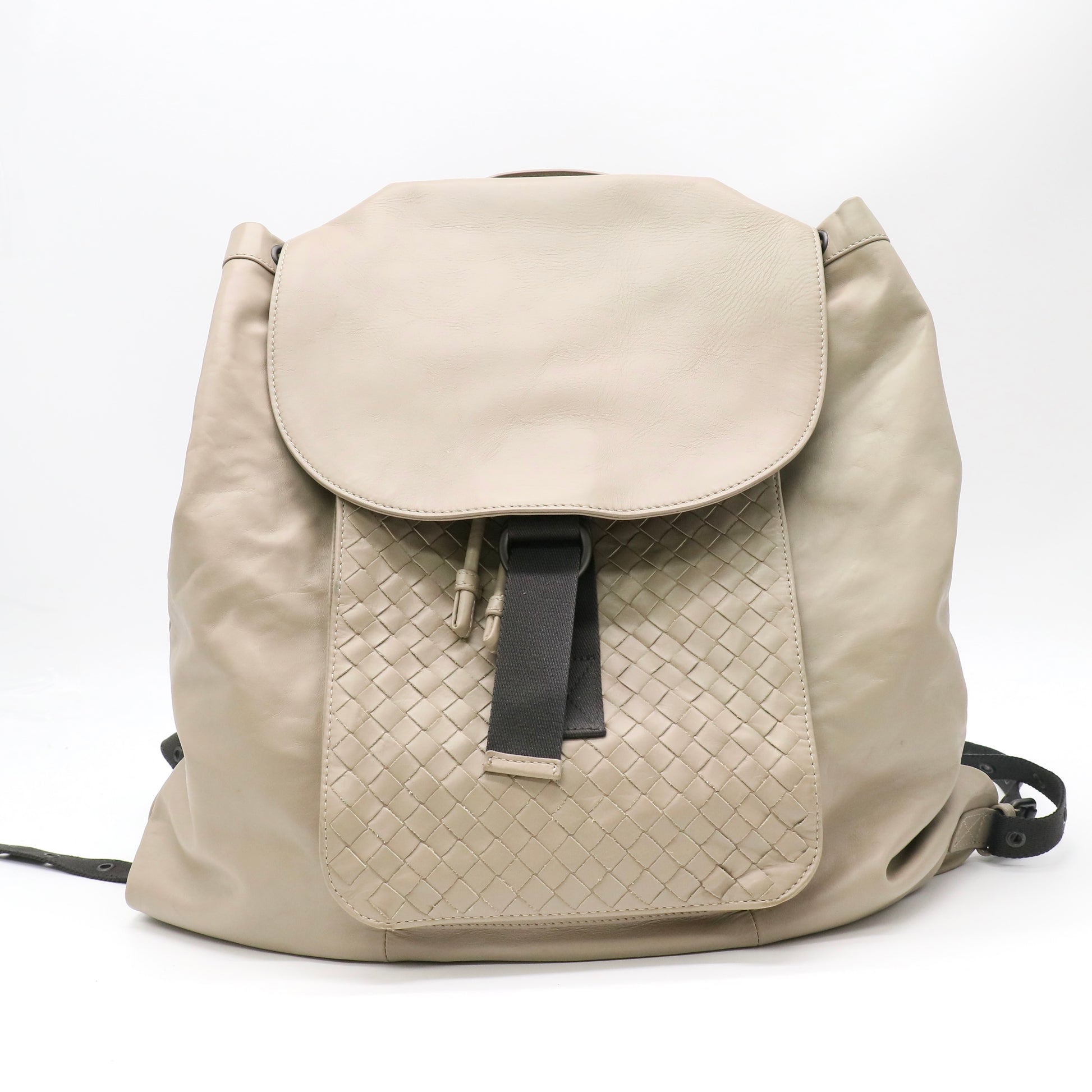 Bottega Veneta Intrecciato Leather Flap Backpack twins LDJ5085