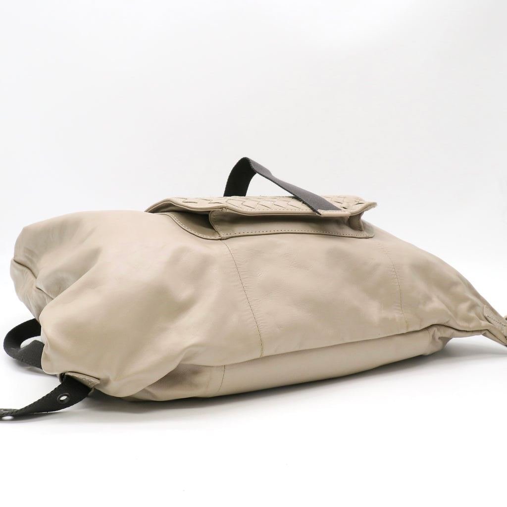 Bottega Veneta Intrecciato Leather Flap Backpack twins LDJ5085