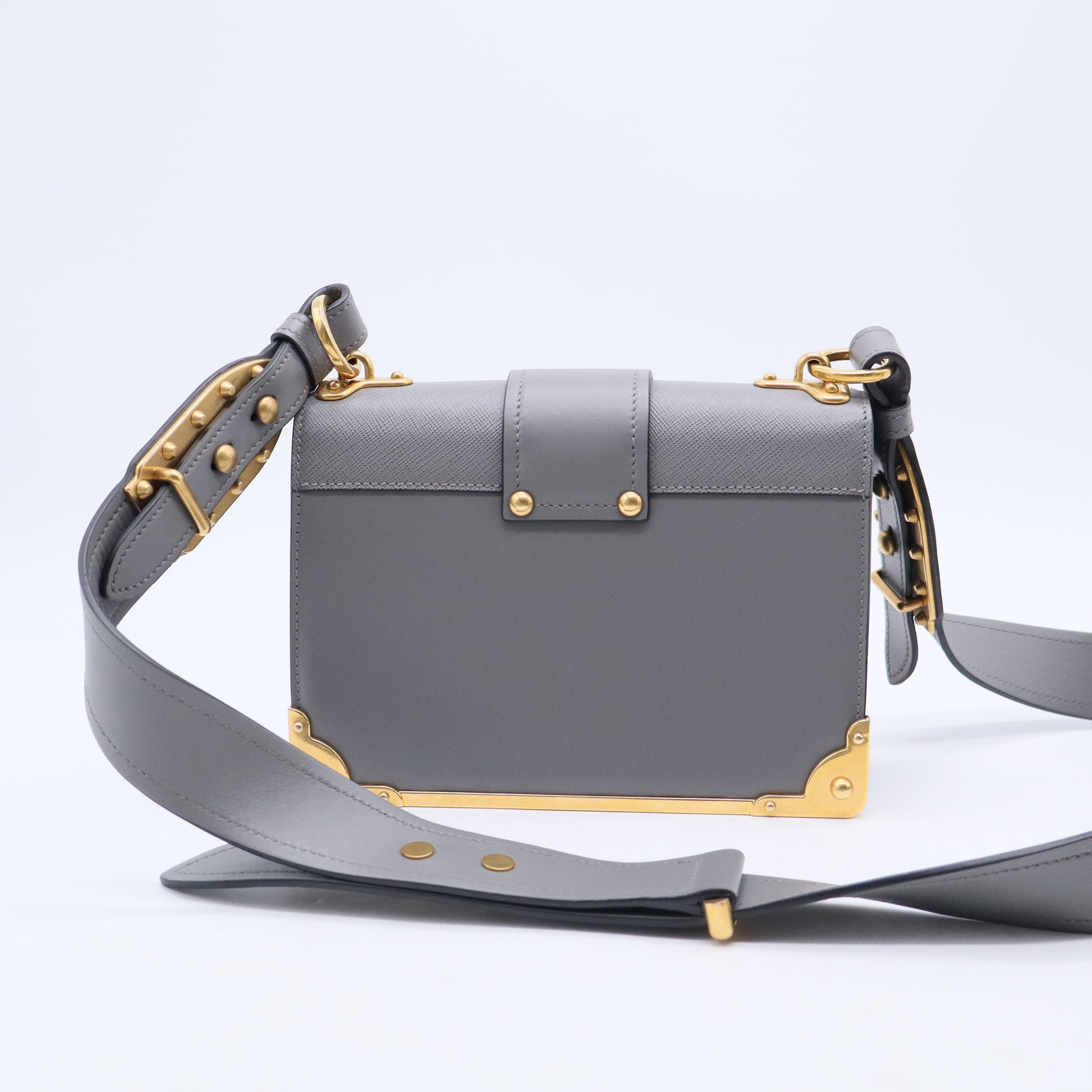 City Calf Saffiano Cahier Bag Marmo B20354