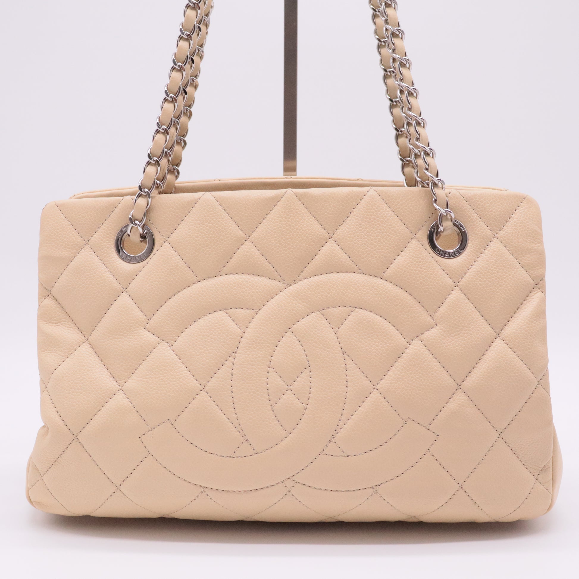 Grand Shopping Tote Quilted Calfskin