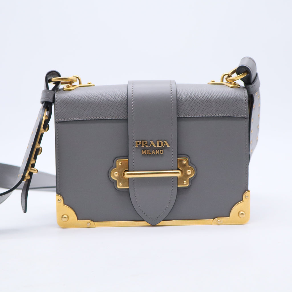 City Calf Saffiano Cahier Bag Marmo B20354