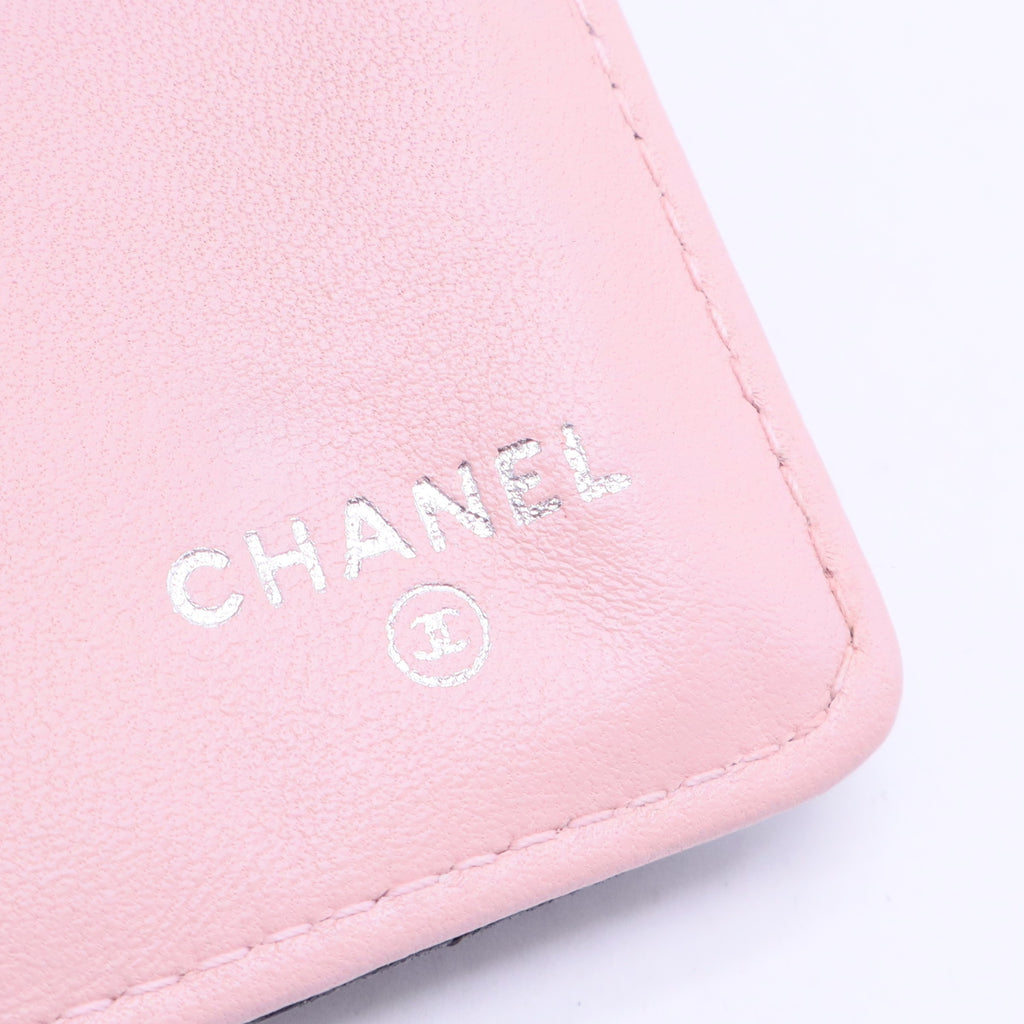 CC Button Trifold Wallet Leather