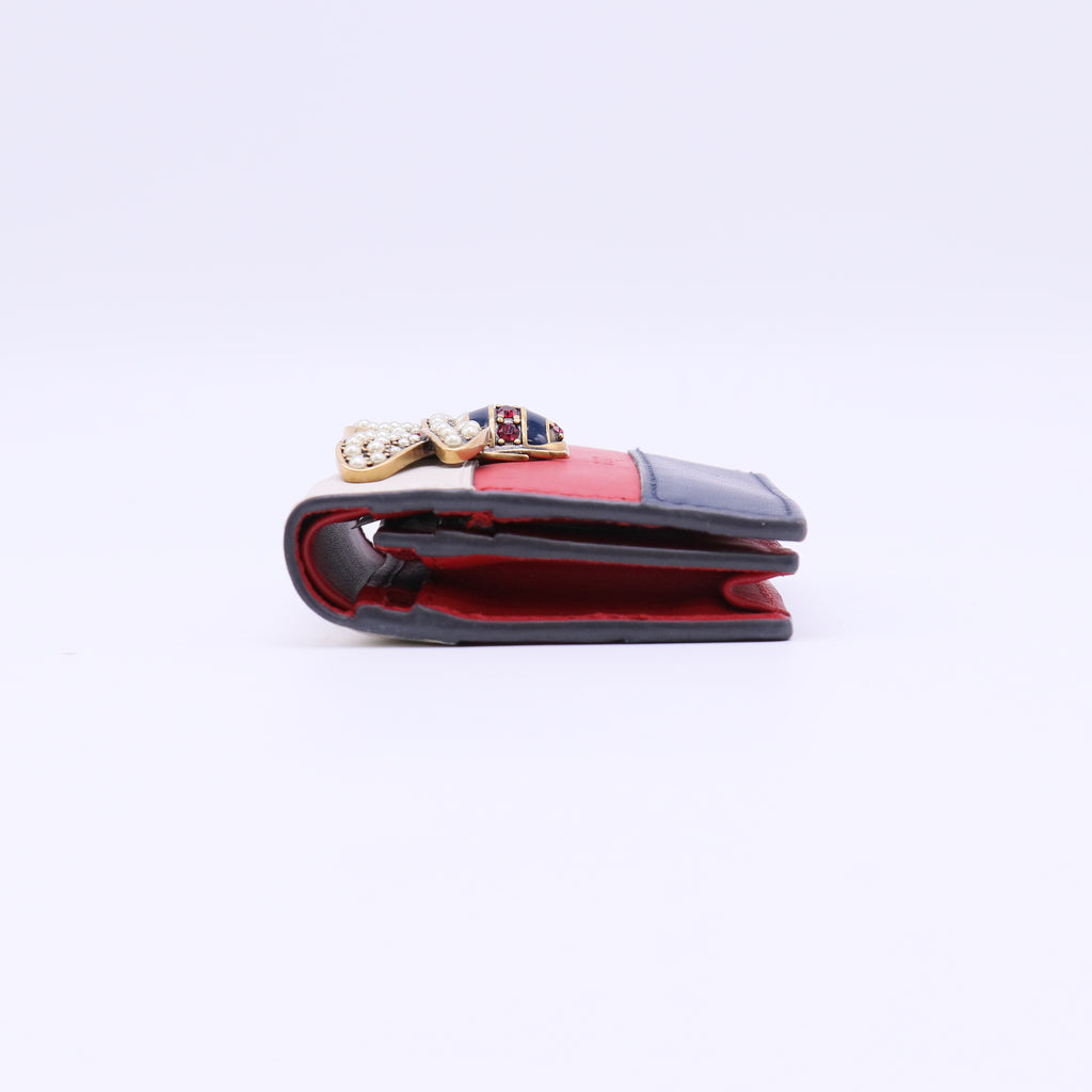 Gucci Queen Margaret Leather Card Case Wallet W22157