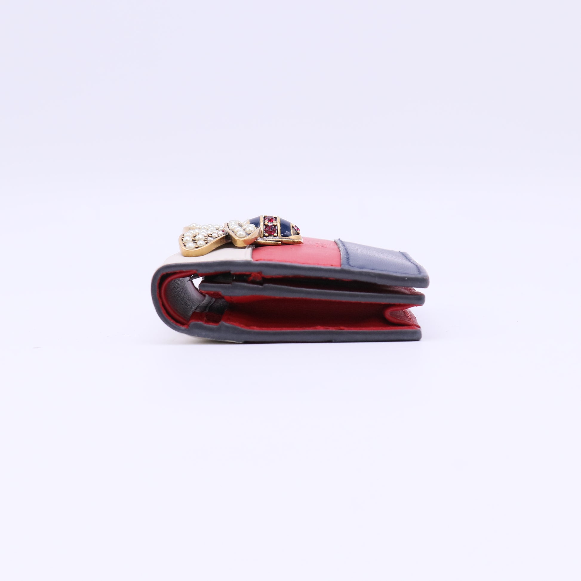 Gucci Queen Margaret Leather Card Case Wallet W22157