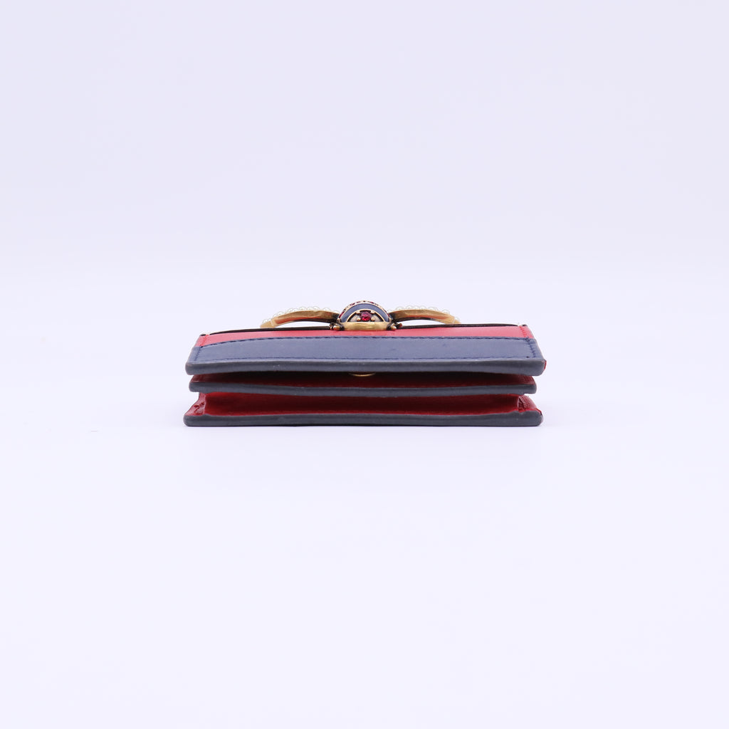 Gucci Queen Margaret Leather Card Case Wallet W22157