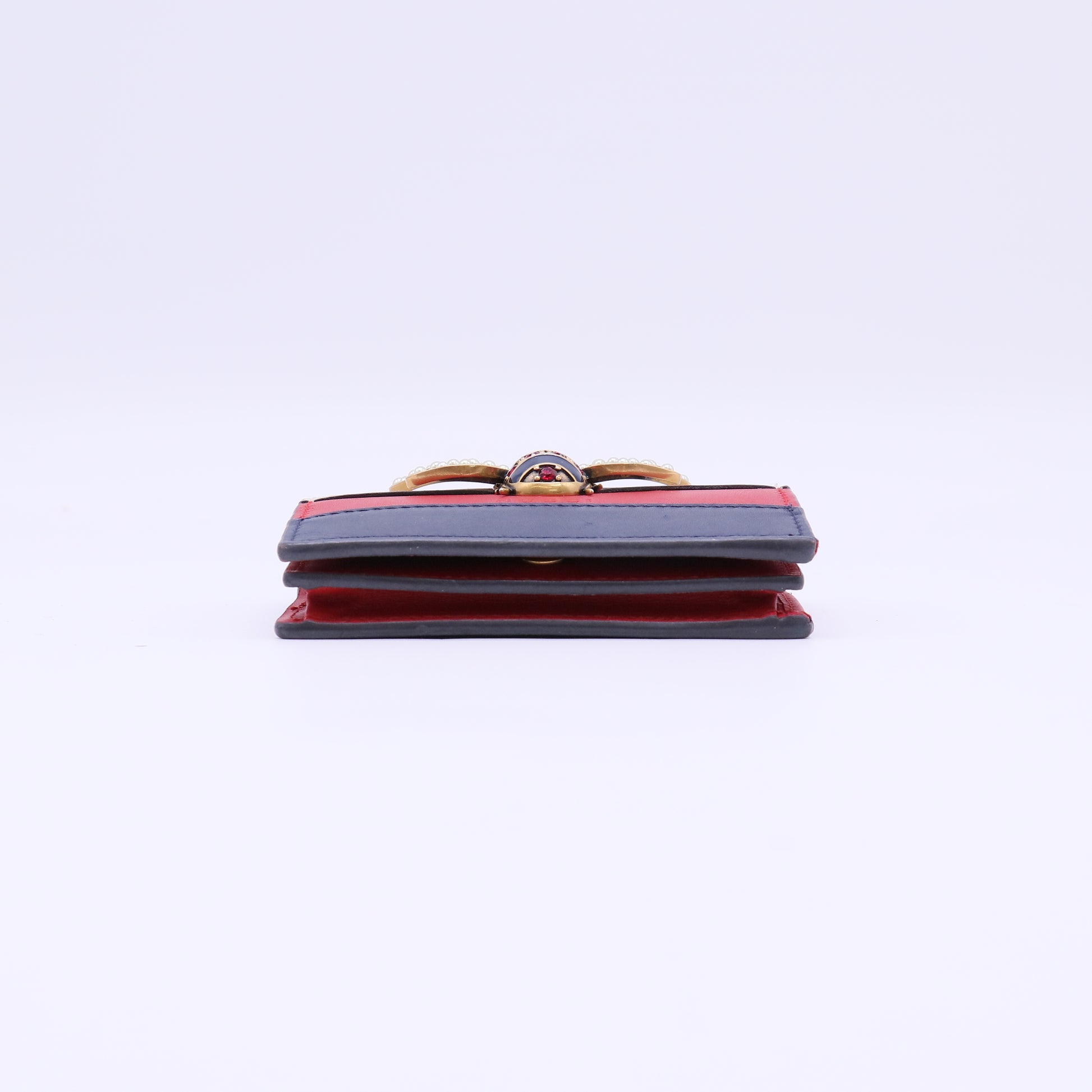 Gucci Queen Margaret Leather Card Case Wallet W22157