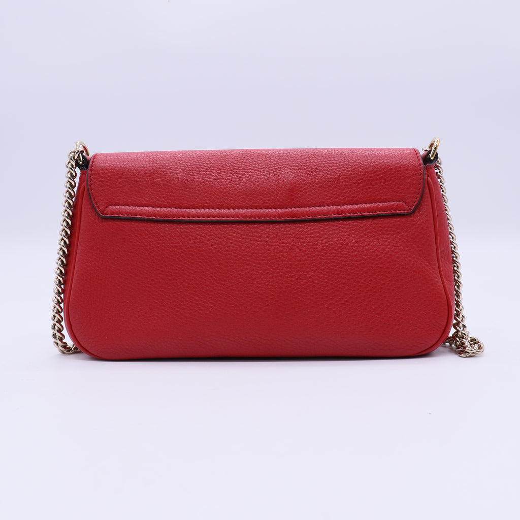 Soho Crossbody Chain Strap Medium Red B21247