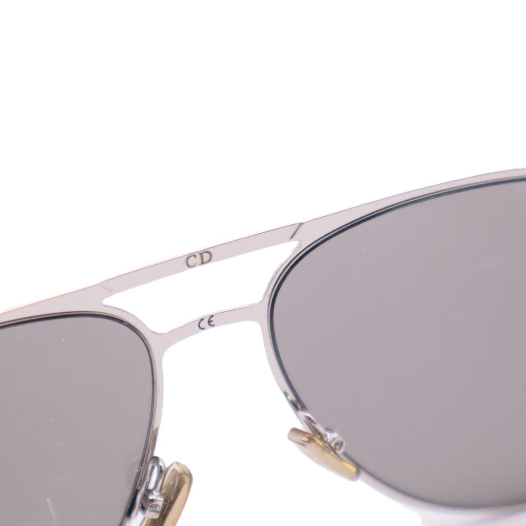 Homme Mens Aviator Sunglasses Silver