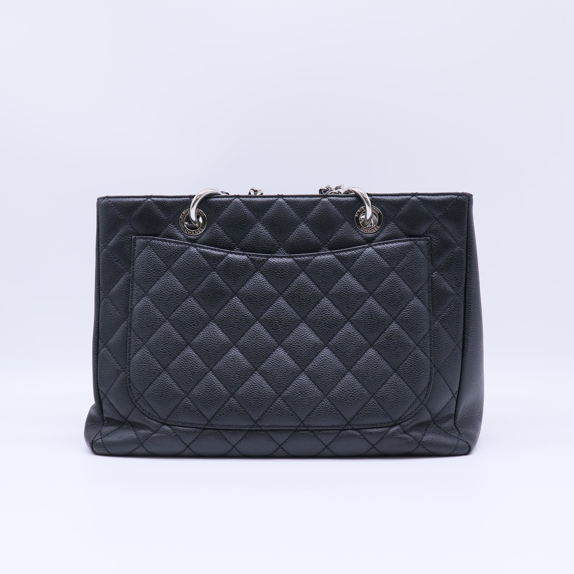 Caviar Quilted Grand Shopping Tote GST Black B22387