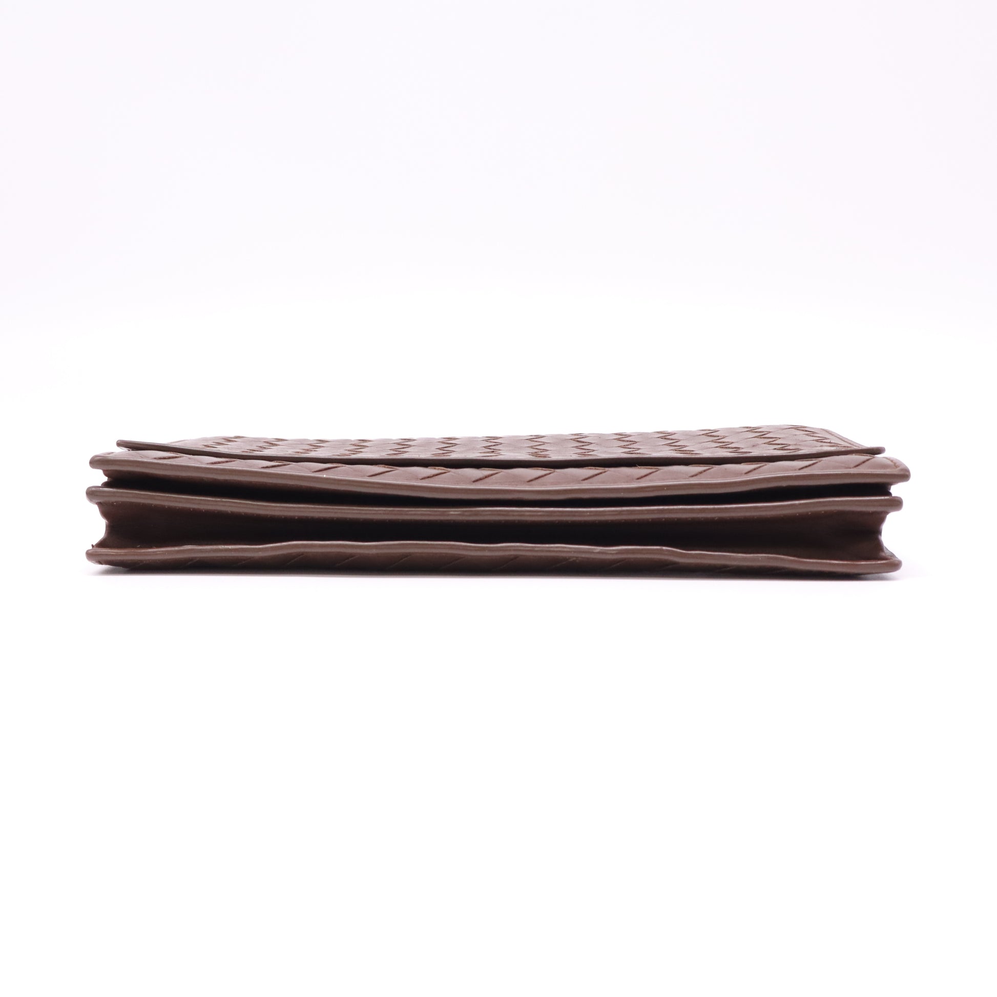 Bottega Veneta Intrecciato Leather Continental Flap Wallet W22074