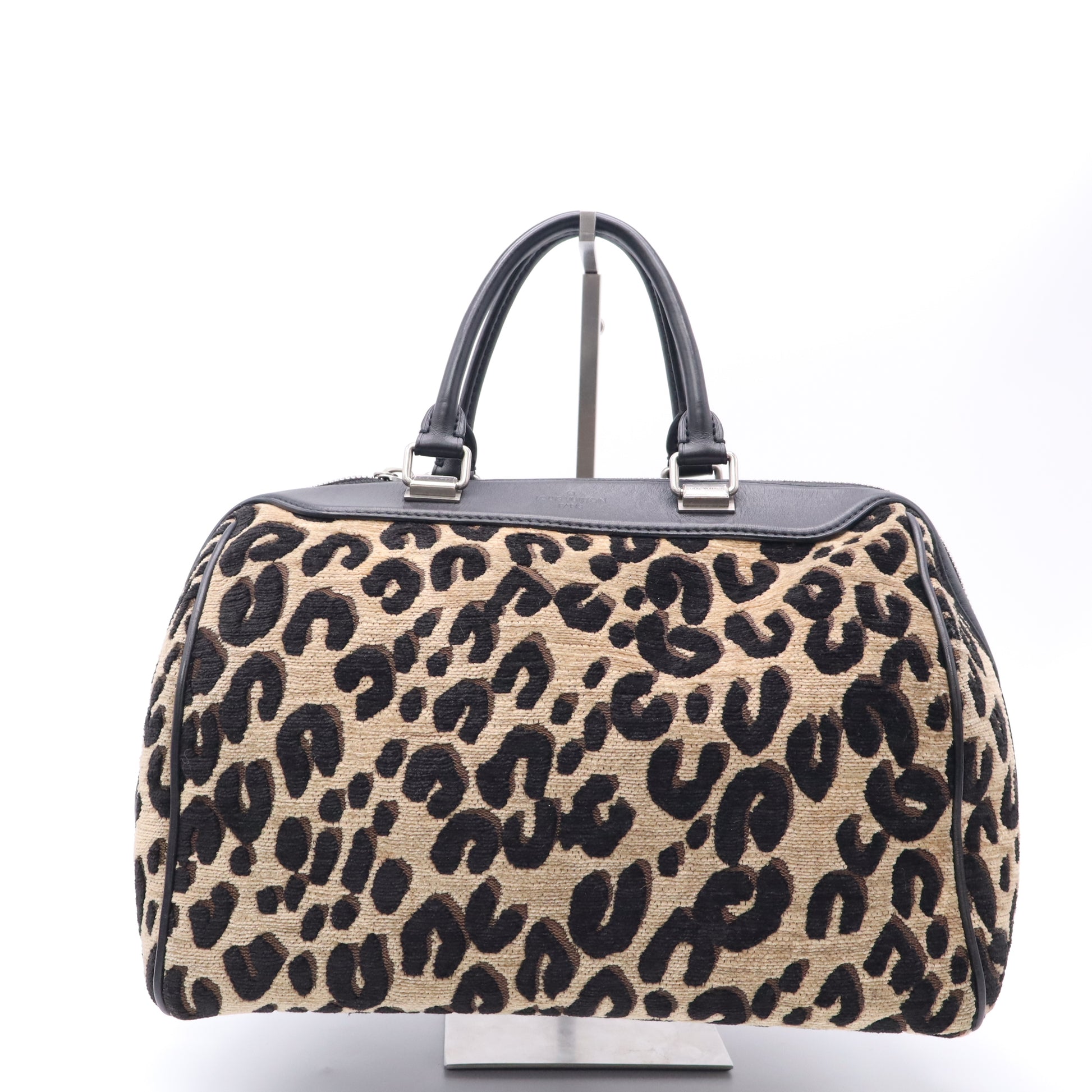 Speedy Handbag Limited Edition Stephen Sprouse Leopard Chenille Twins B23396