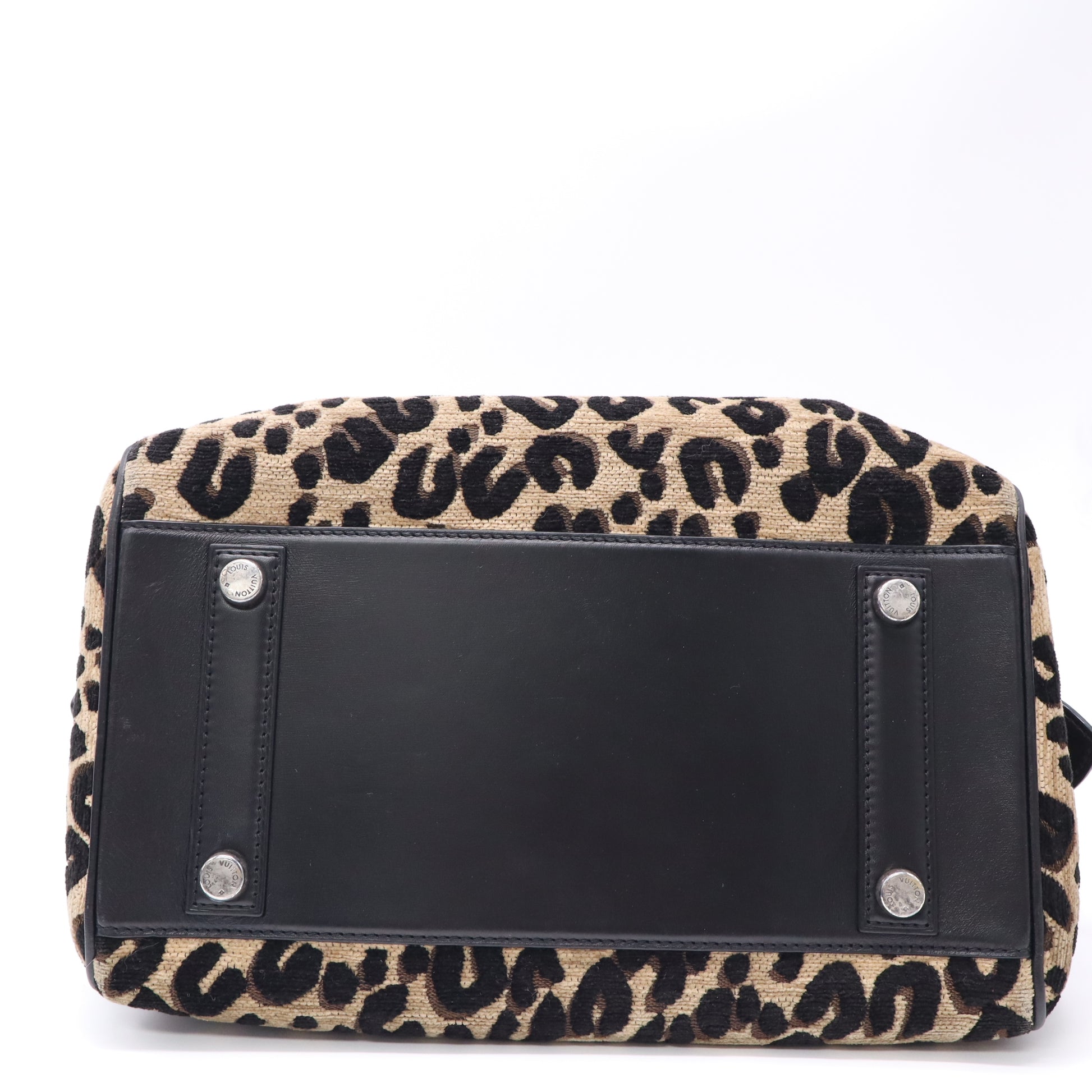 Speedy Handbag Limited Edition Stephen Sprouse Leopard Chenille Twins B23396