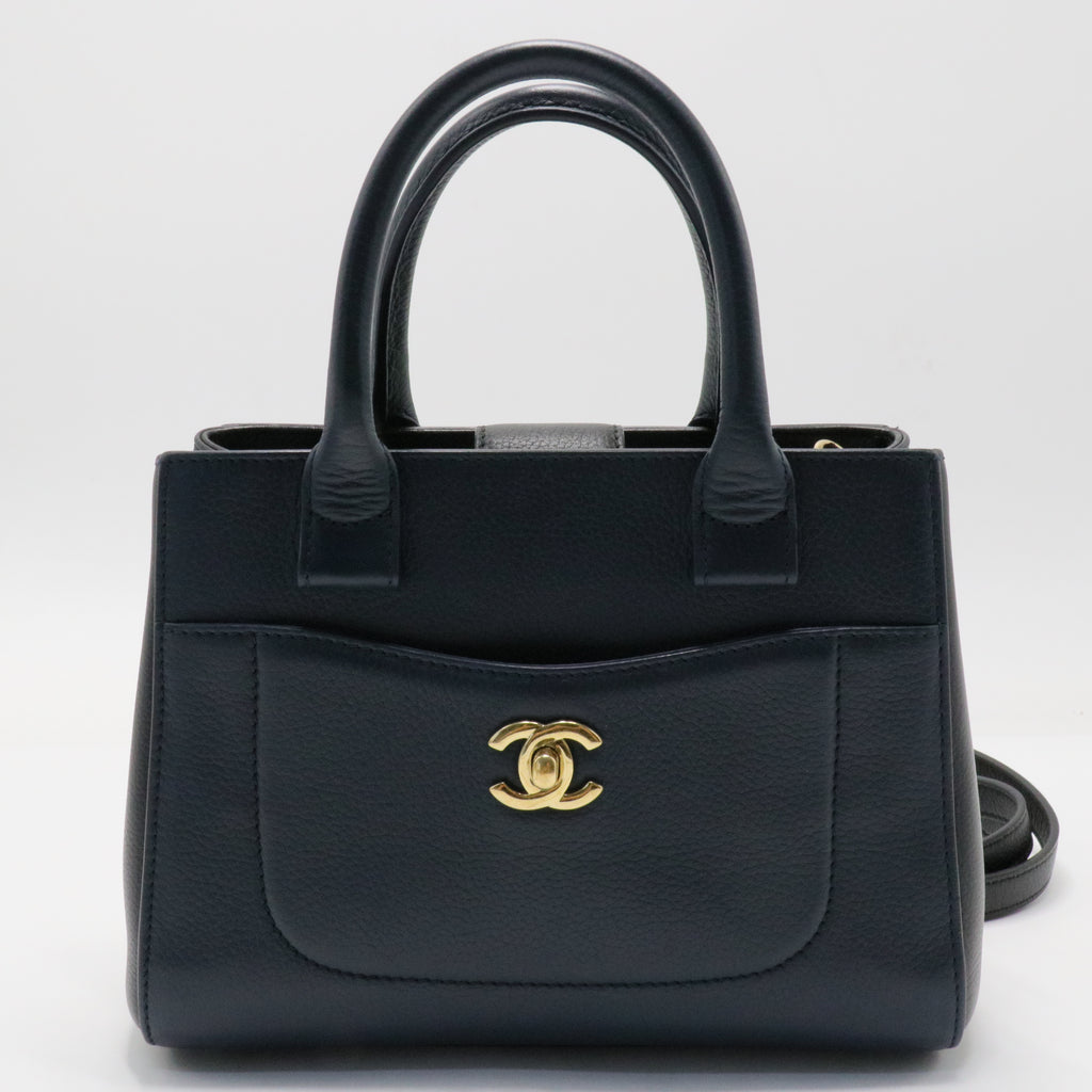 Chanel Black Caviar Leather Mini Neo Executive Tote