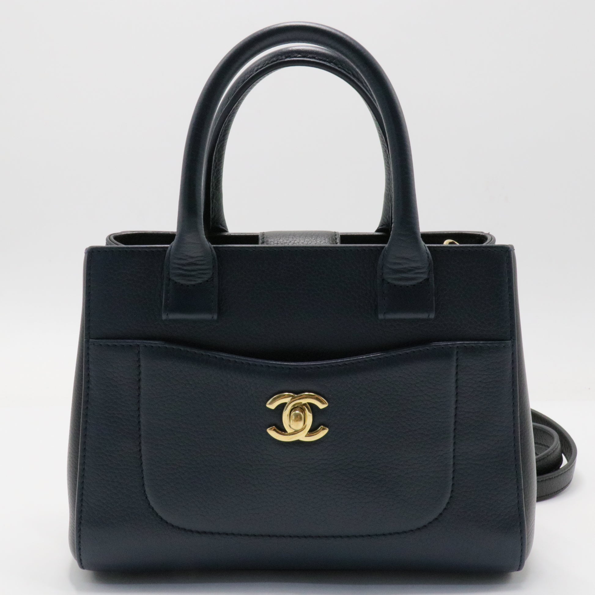 Chanel Black Caviar Leather Mini Neo Executive Tote