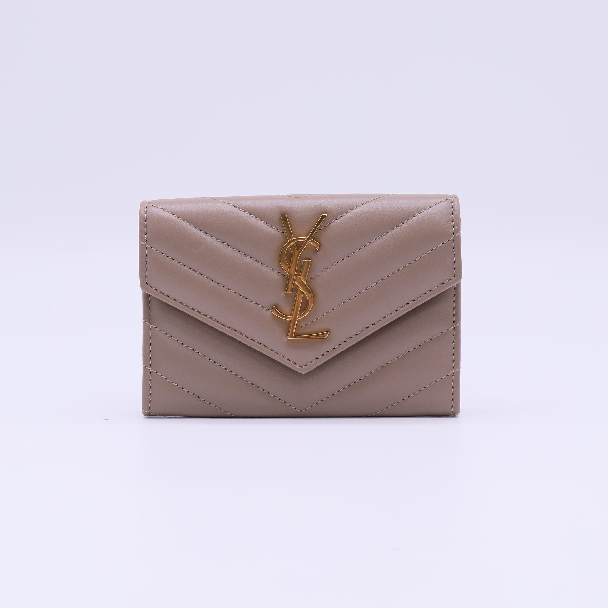 Saint Laurent Cassandre Matelasse Small Envelope Wallet W22114