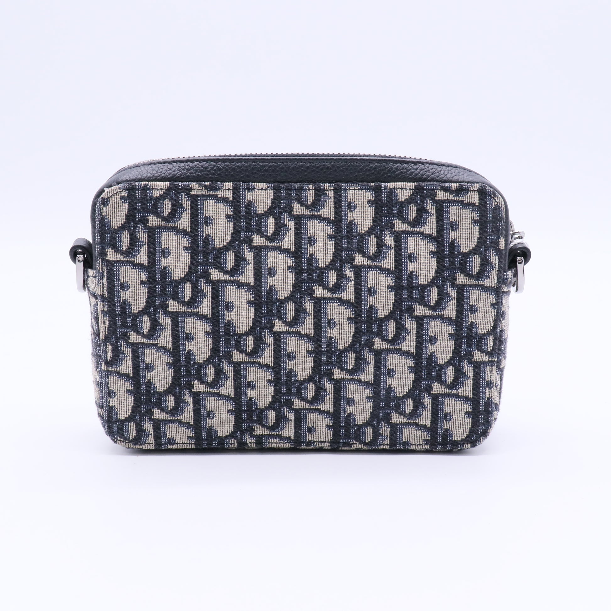 Maxi Safari Bag with Strap Beige and Black Dior Oblique Twins