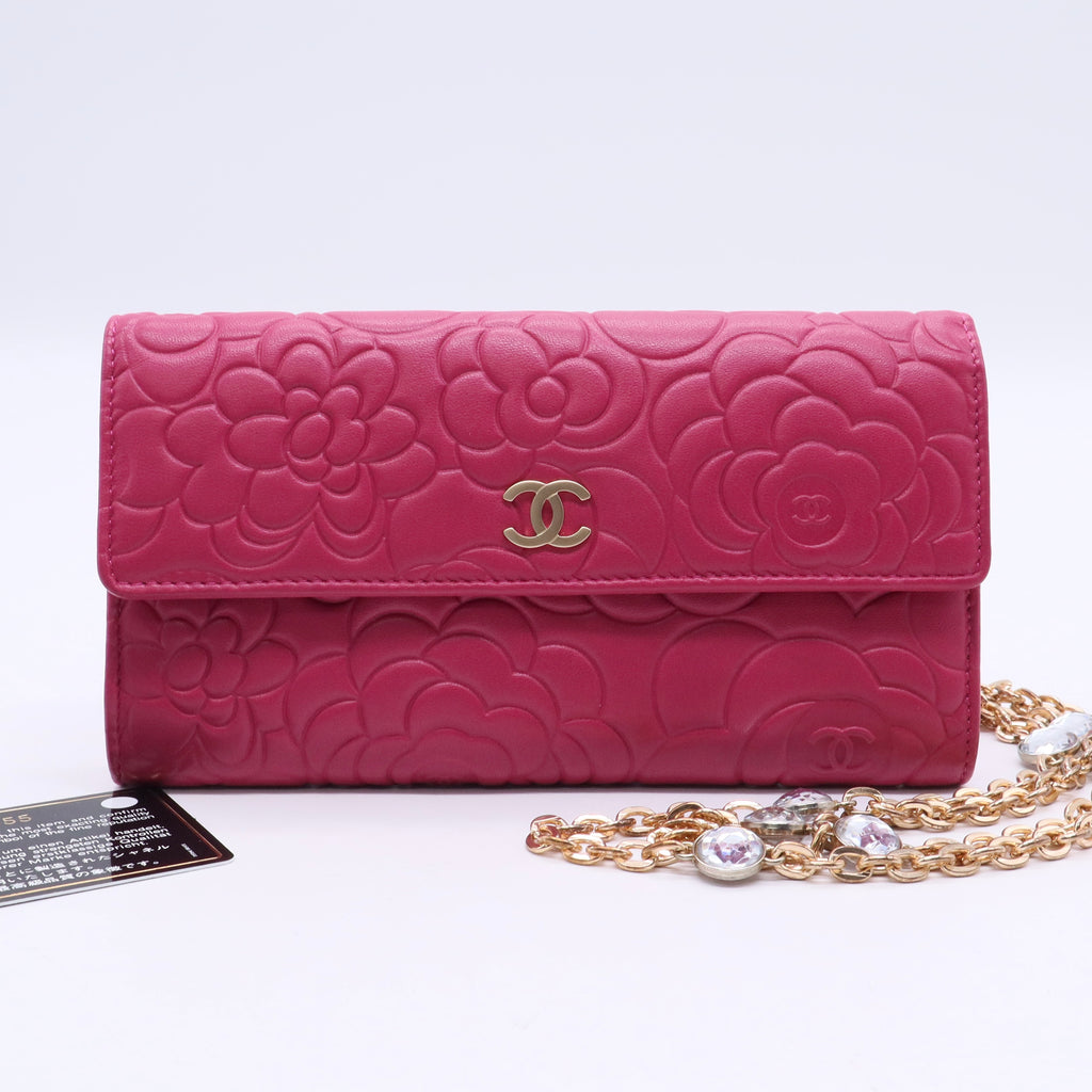 Camellia Embossed Wallet Twins LDJ3162