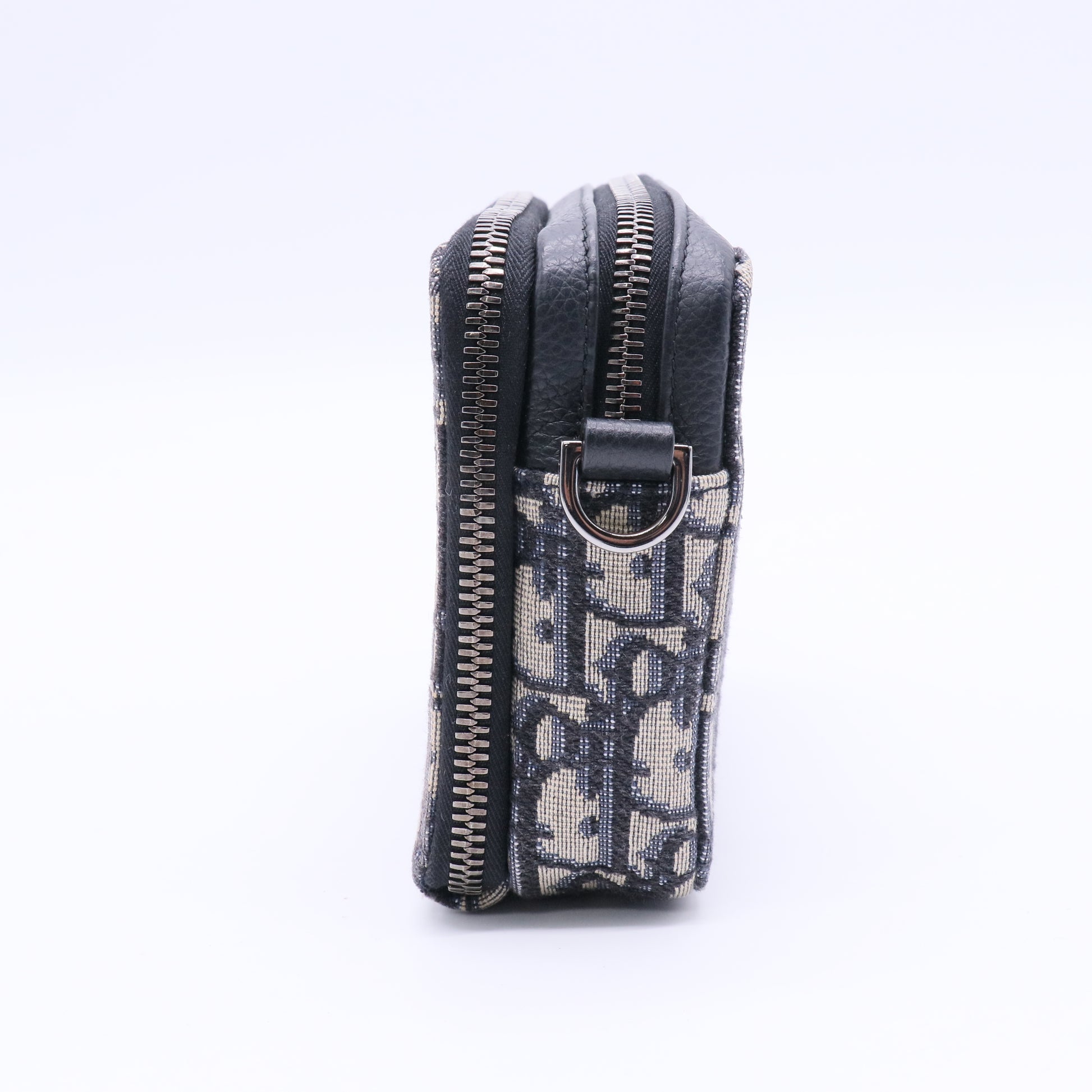 Maxi Safari Bag with Strap Beige and Black Dior Oblique Twins