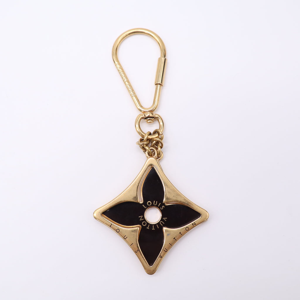 Louis Vuitton Brown and Gold Puzzle Key Ring and Bag Charm Twins LDJ5108
