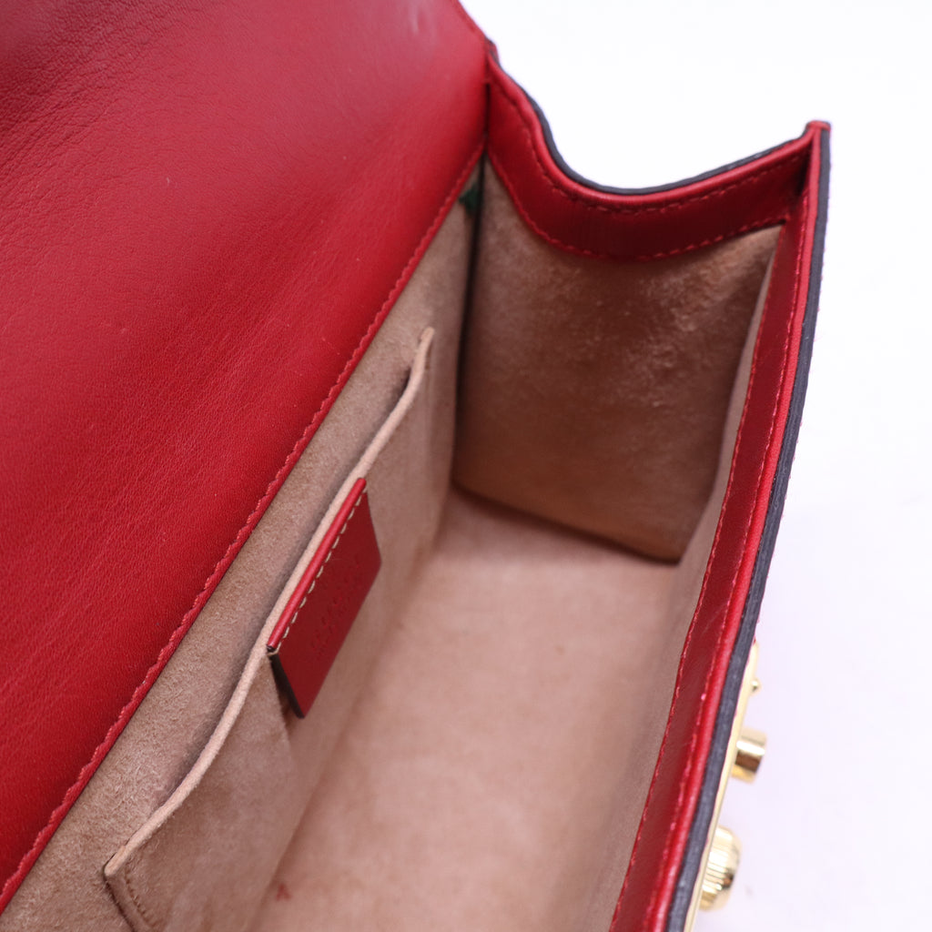 Pearly Padlock Shoulder Bag Studded Leather Small B21315