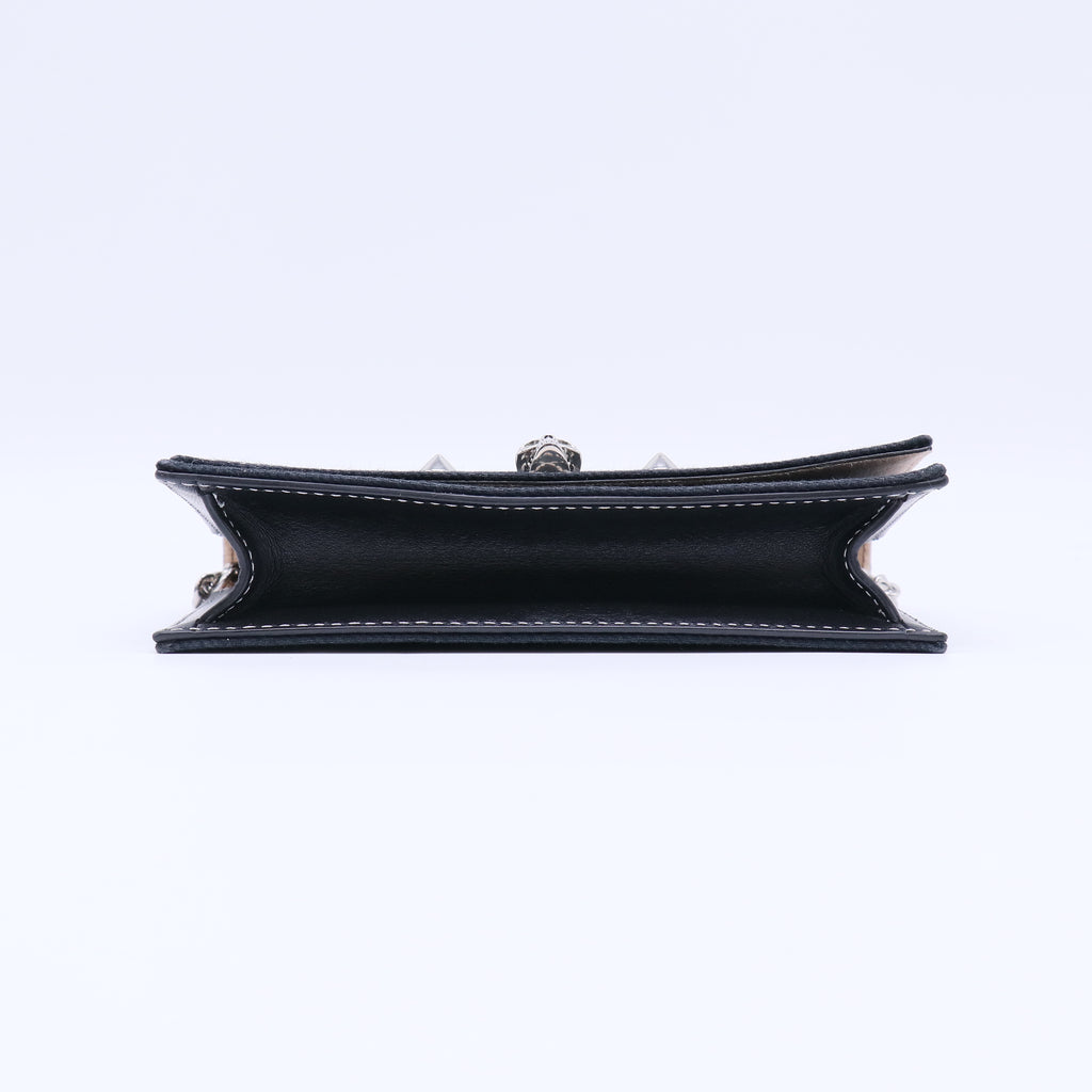 Alexander McQueen Denim Skull Chain Wallet W21768