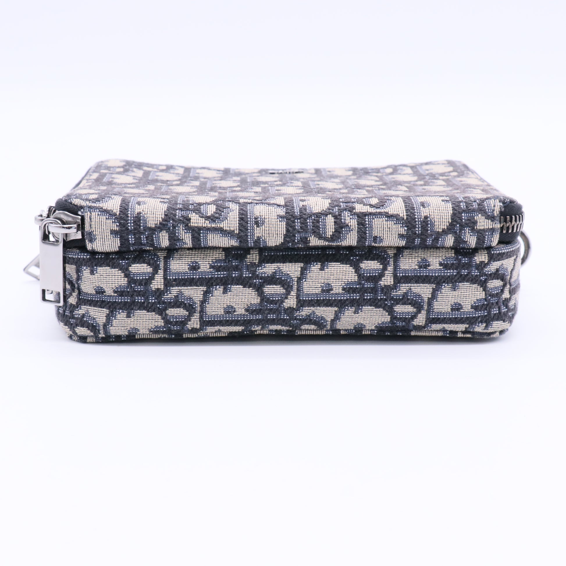 Maxi Safari Bag with Strap Beige and Black Dior Oblique Twins