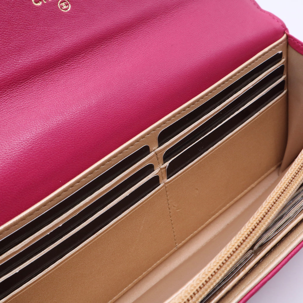 Camellia Embossed Wallet Twins LDJ3162
