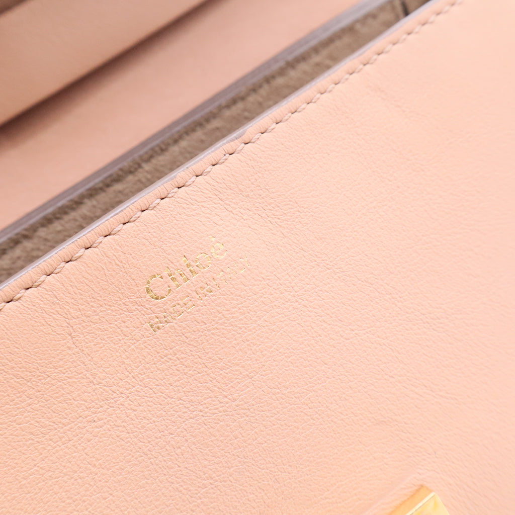 Calfskin Mini Drew Chain Shoulder Bag Blush Nude