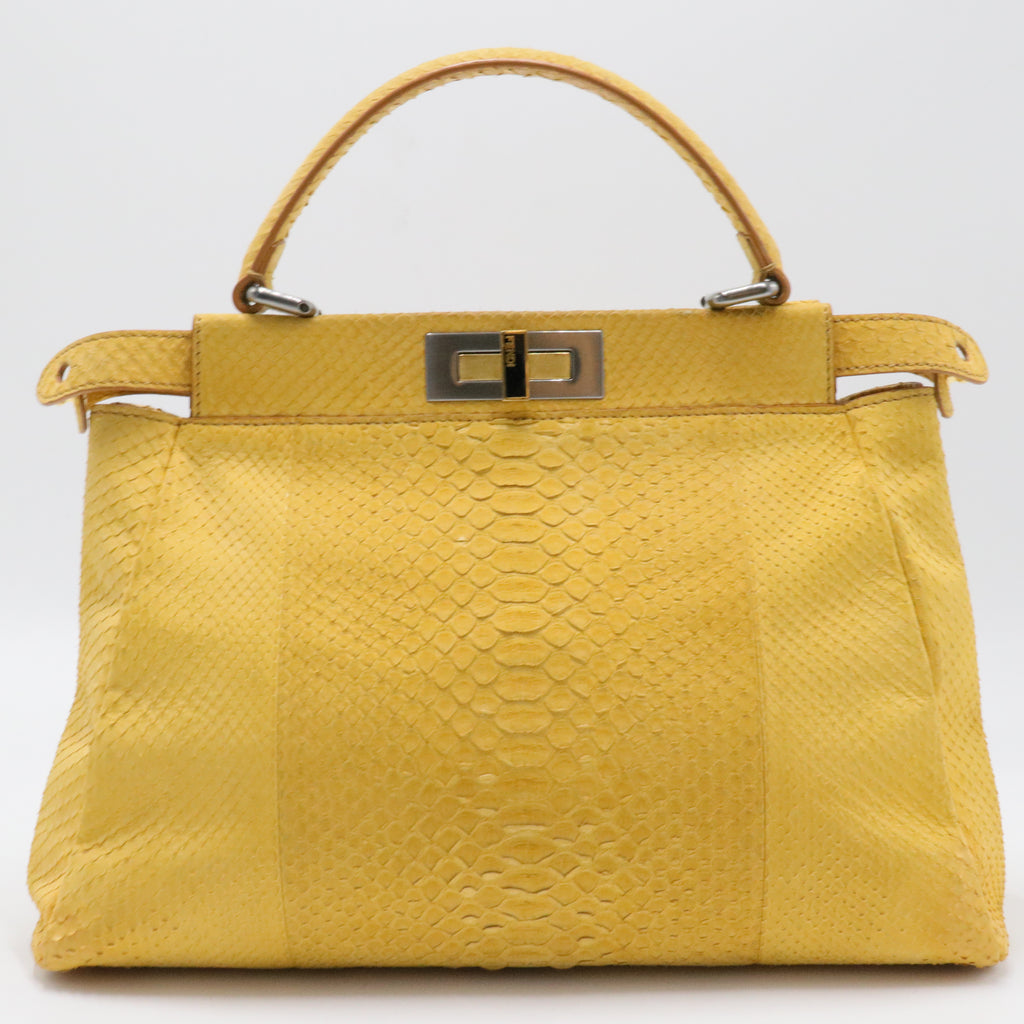 Peekaboo Bag Pony Hair with Beaded Interior Regular