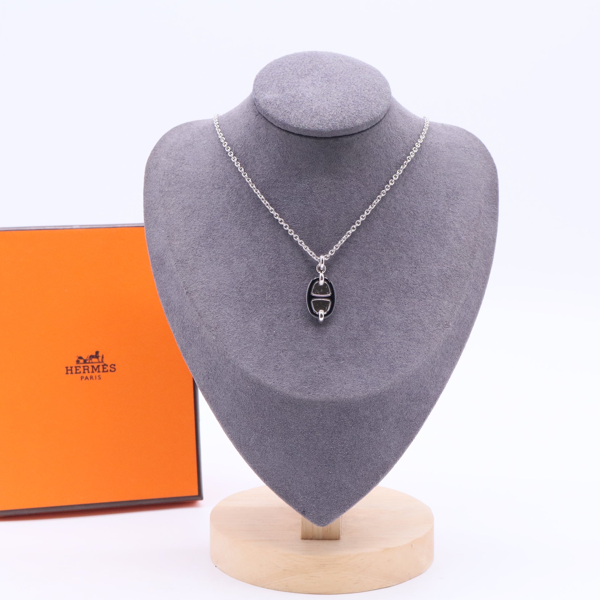 Hermes Mini Maillon Necklace J2357 twins