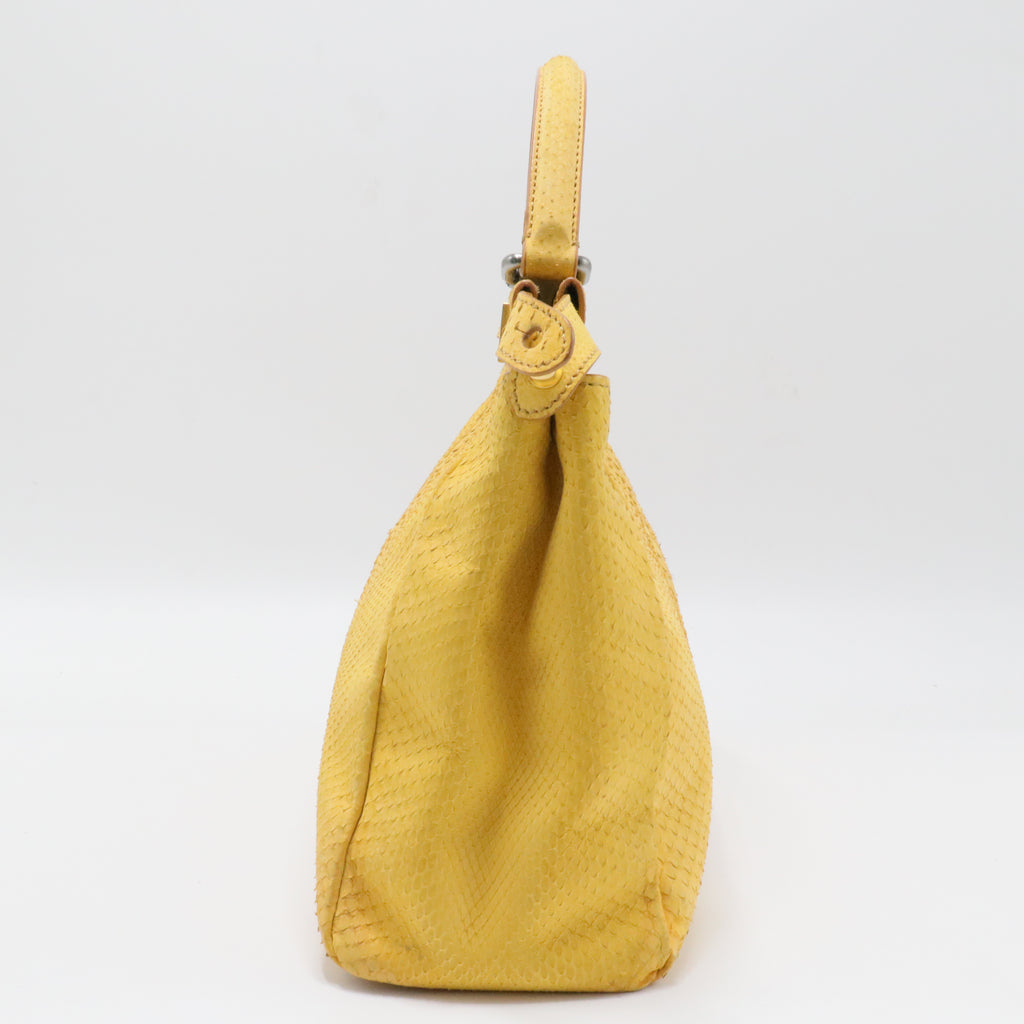 Peekaboo Bag Pony Hair with Beaded Interior Regular
