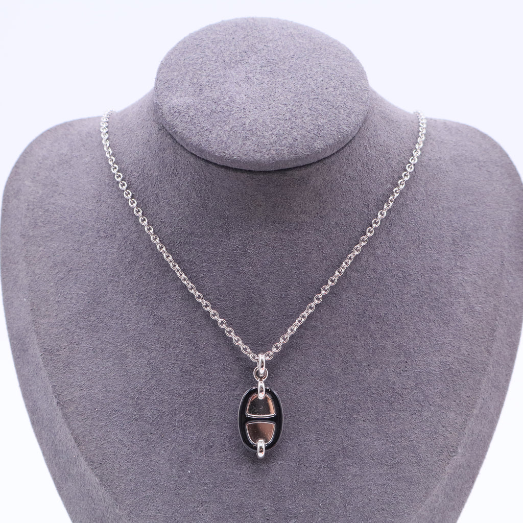 Hermes Mini Maillon Necklace J2357 twins