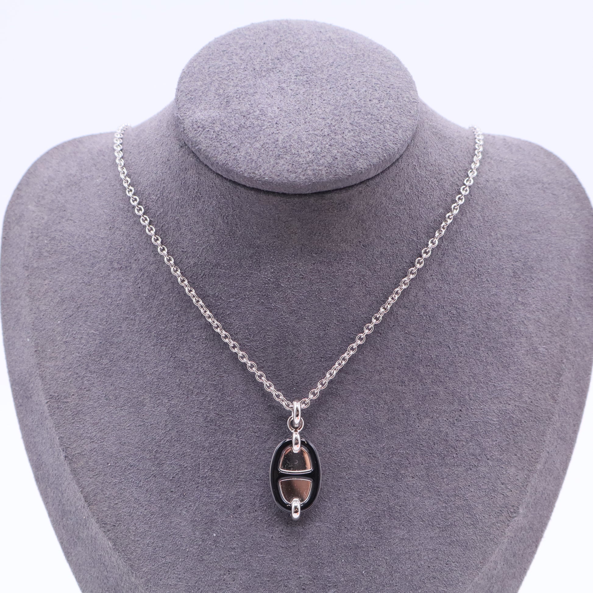 Hermes Mini Maillon Necklace J2357 twins