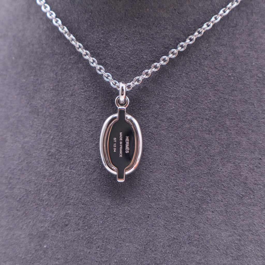 Hermes Mini Maillon Necklace J2357 twins