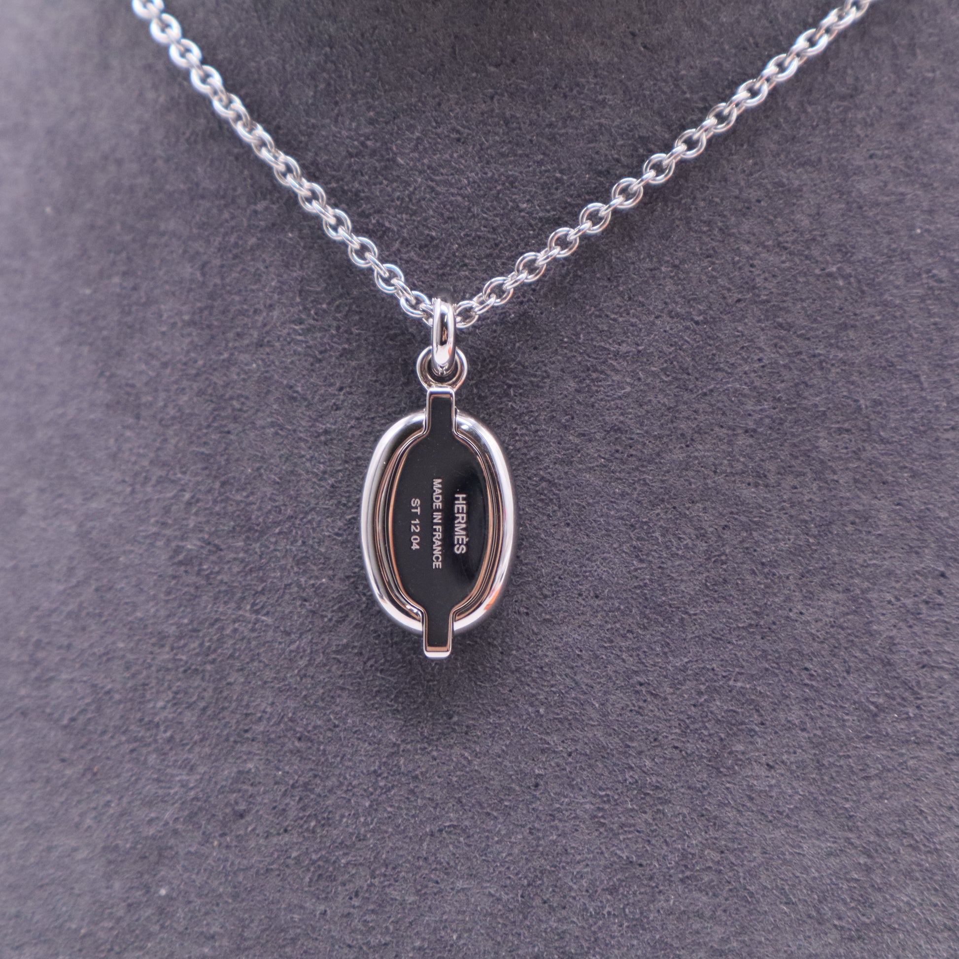 Hermes Mini Maillon Necklace J2357 twins