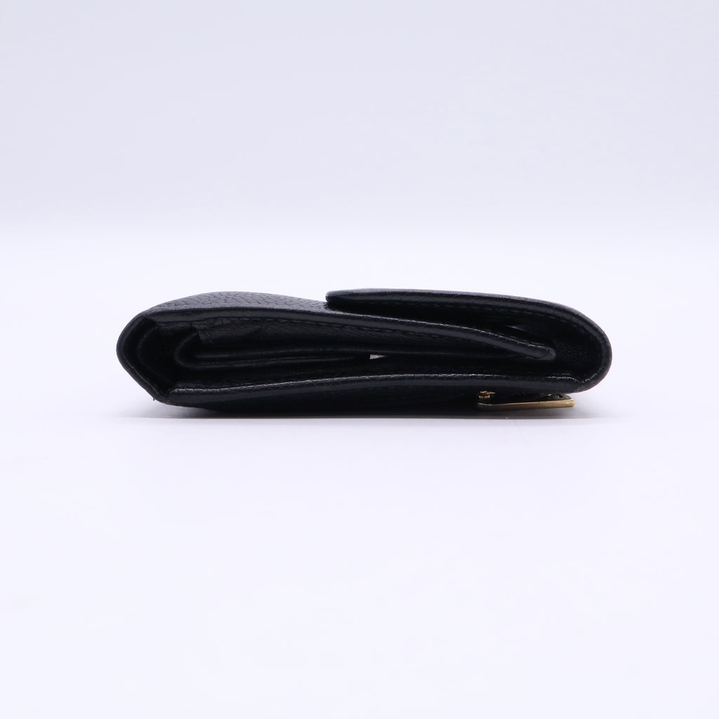 CC Timeless Trifold Caviar Leather Wallet Twins