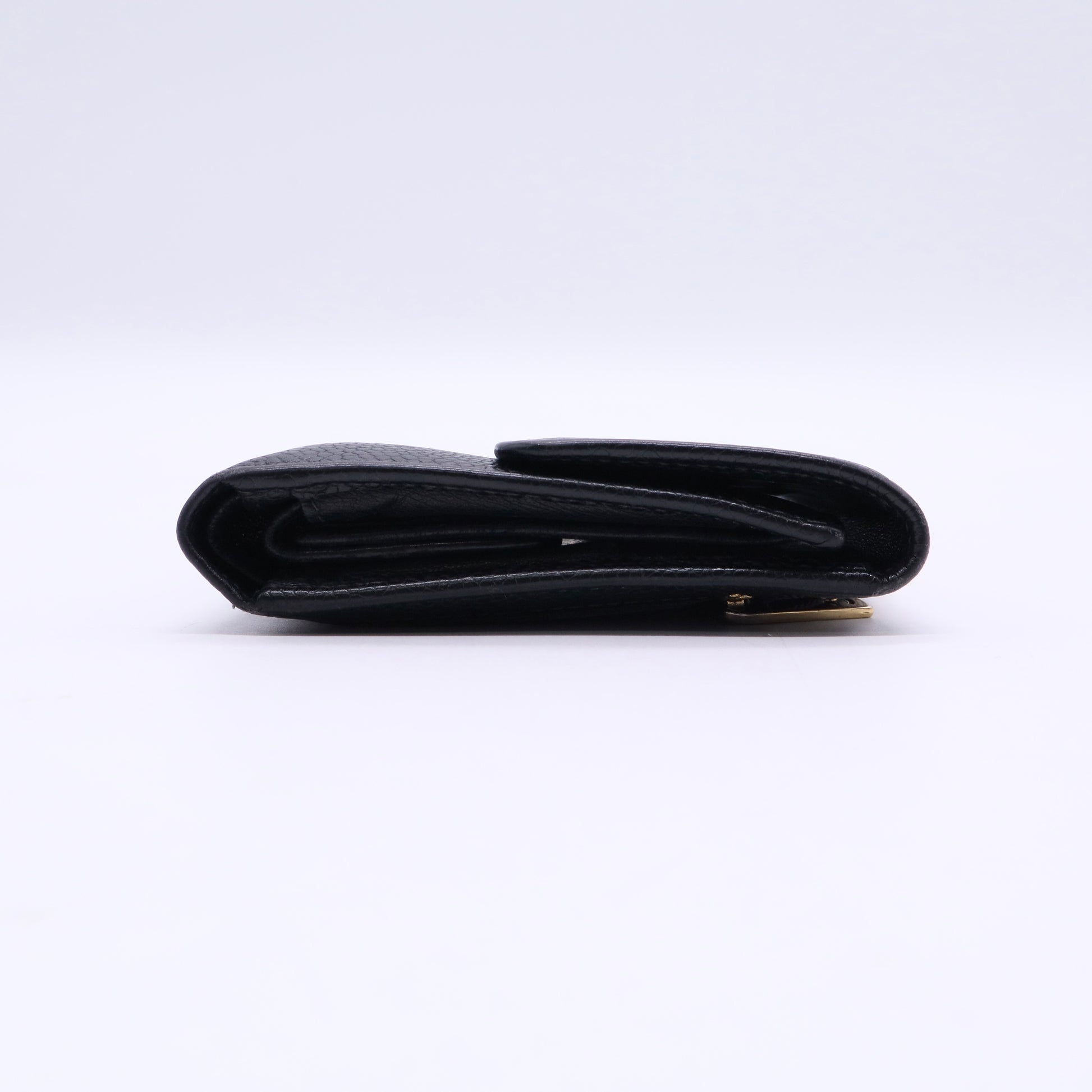 CC Timeless Trifold Caviar Leather Wallet Twins