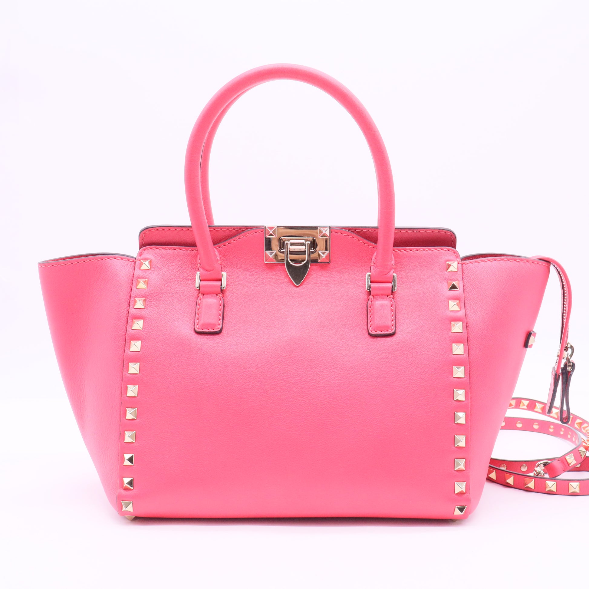 Rockstud Top Handle Bag
