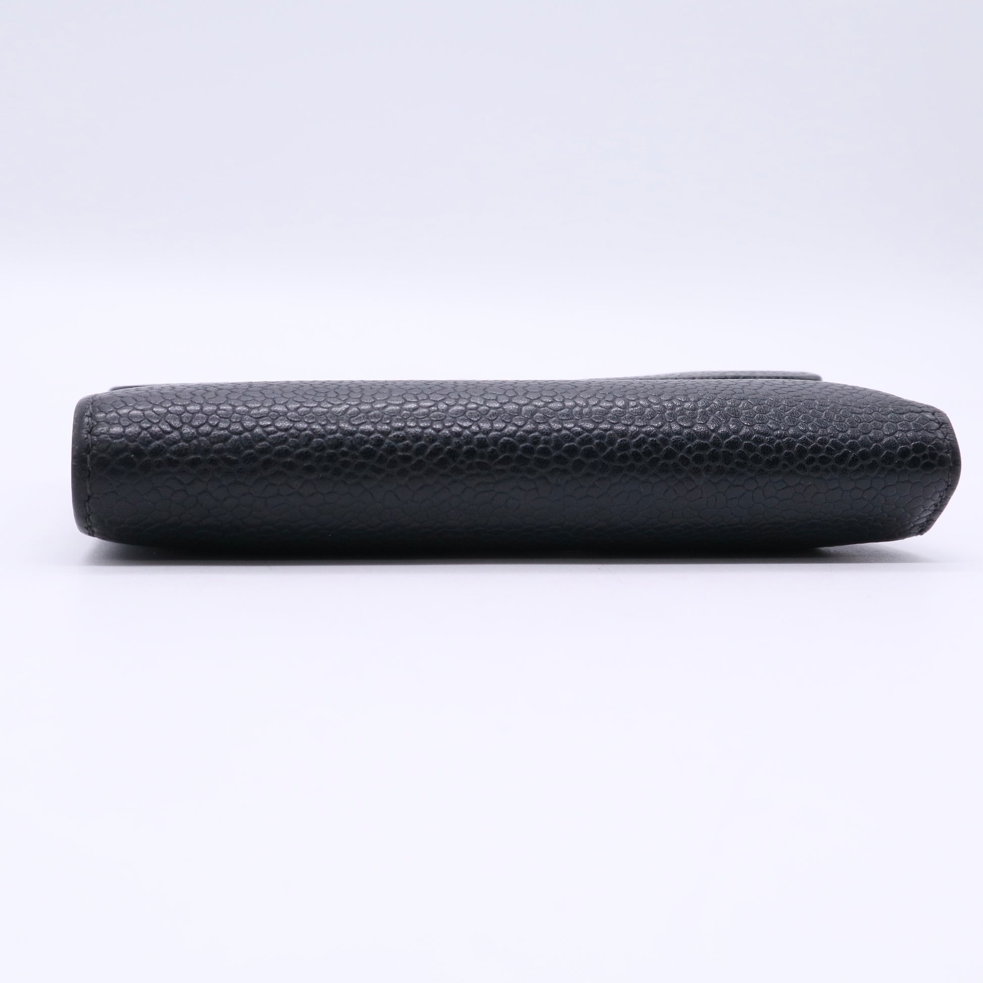 CC Timeless Trifold Caviar Leather Wallet Twins