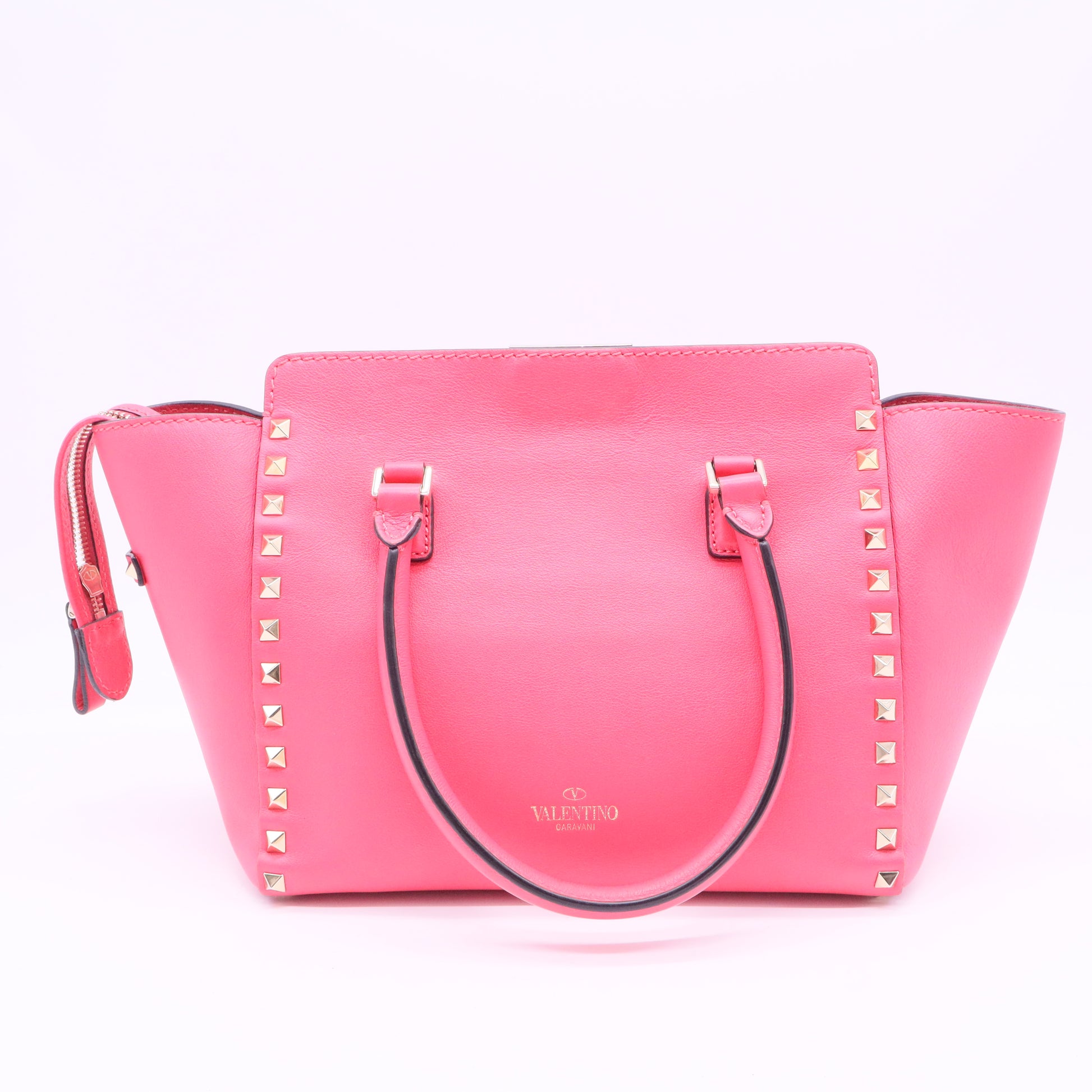 Rockstud Top Handle Bag