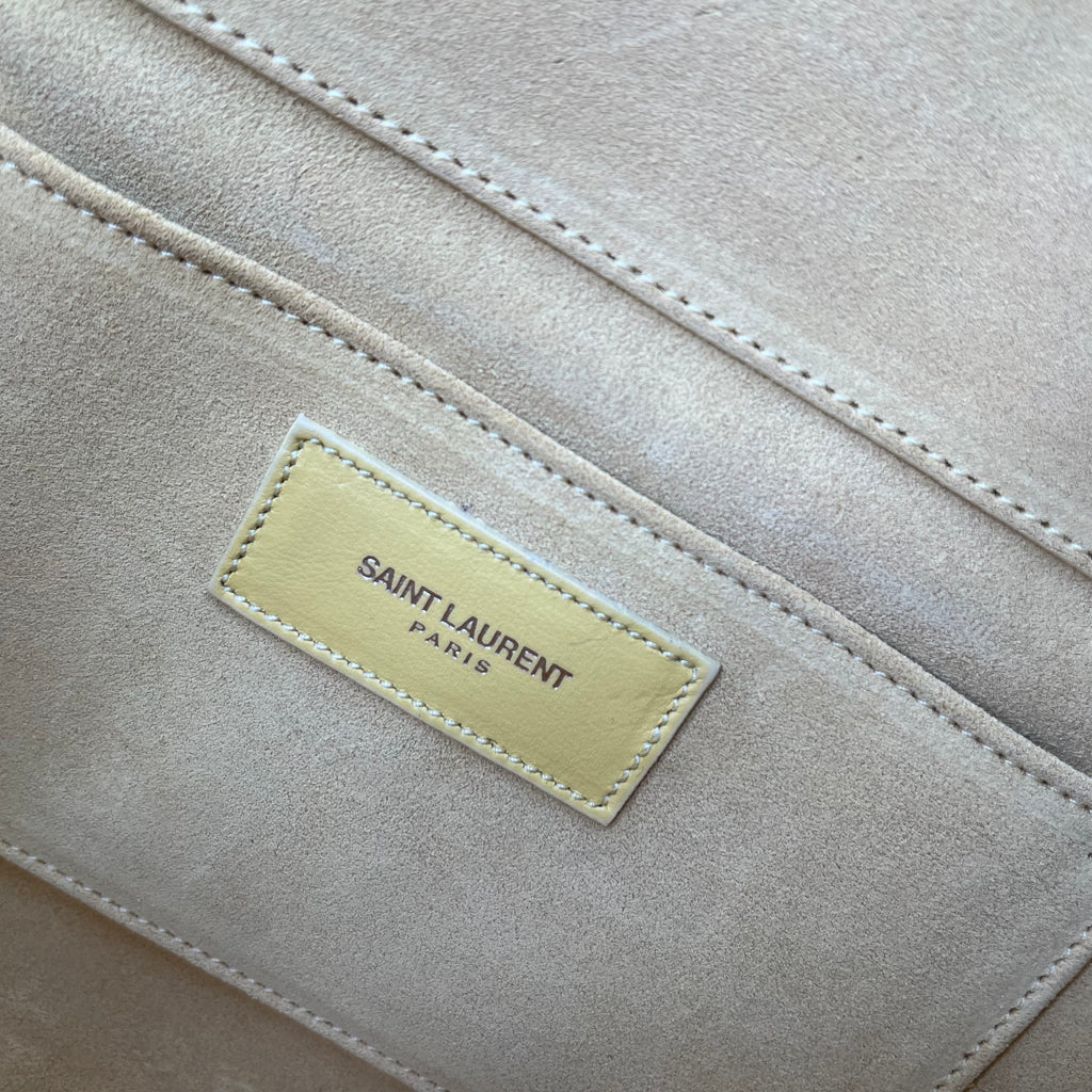 Calfskin Classic Y Ligne Clutch Soleil twins