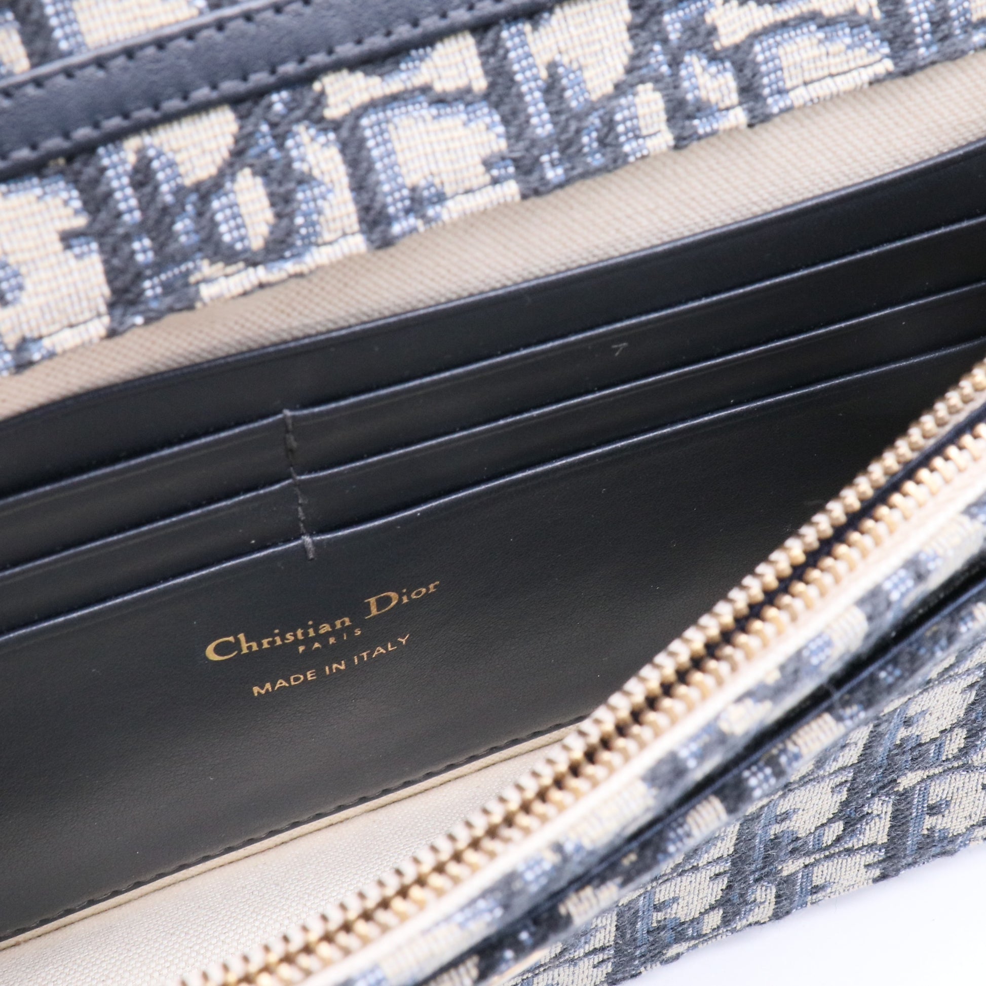 Saddle Chain Wallet Oblique Canvas Twins
