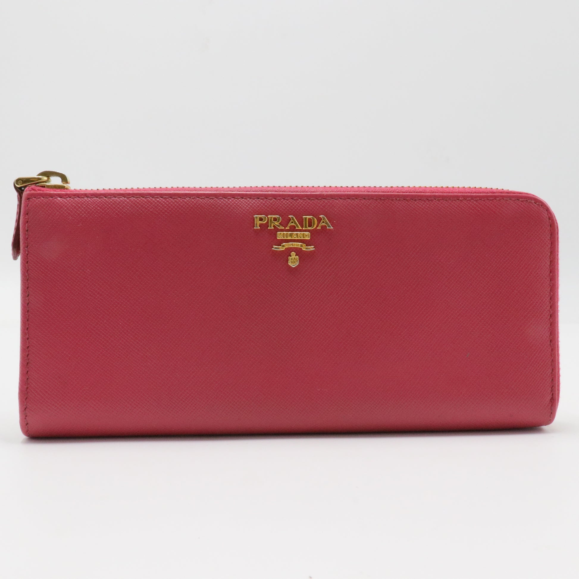 Zip Around Wallet Saffiano Leather Long