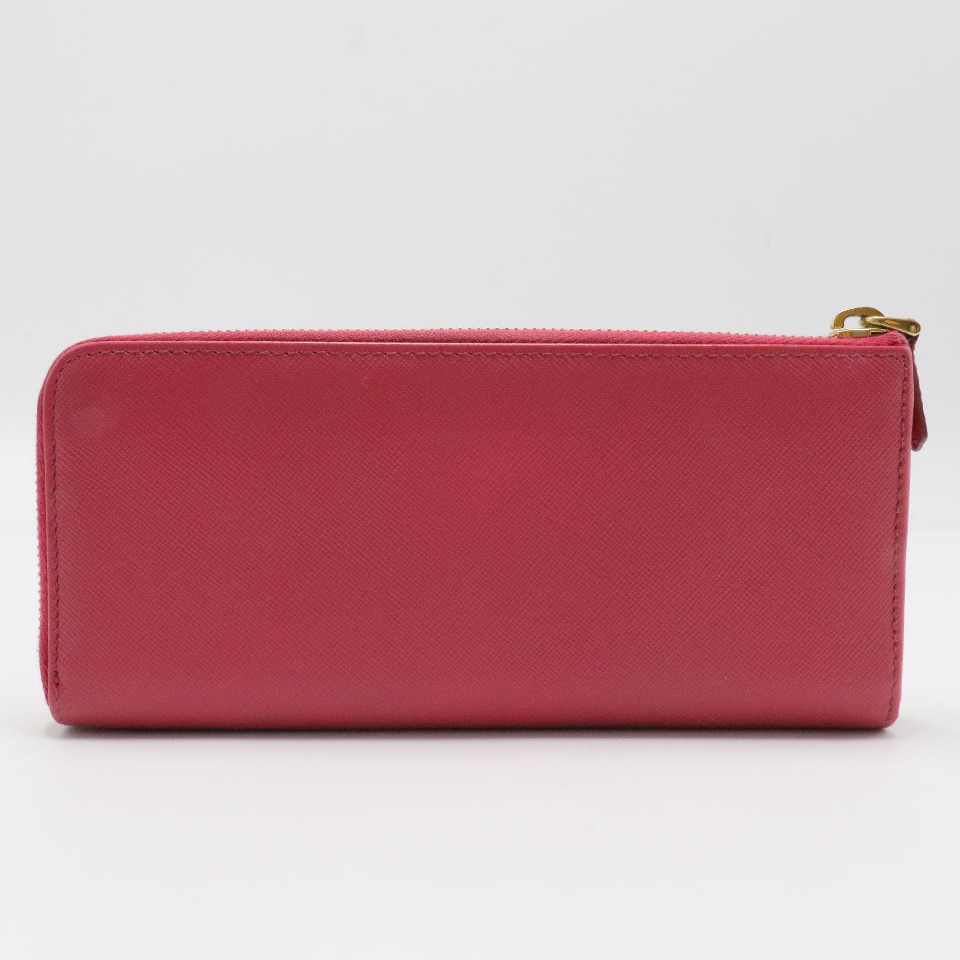 Zip Around Wallet Saffiano Leather Long