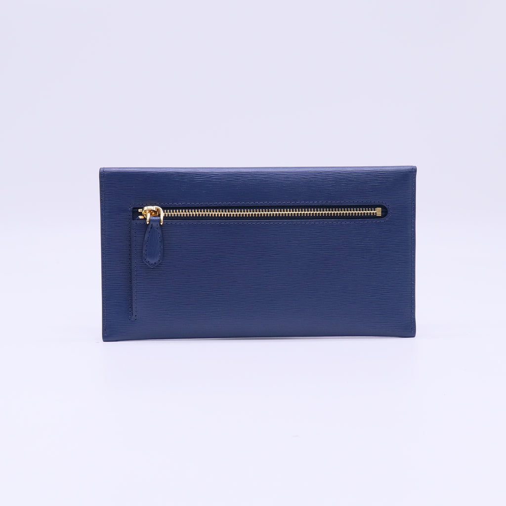 Prada Vitello Move Leather Envelope Wallet W22105