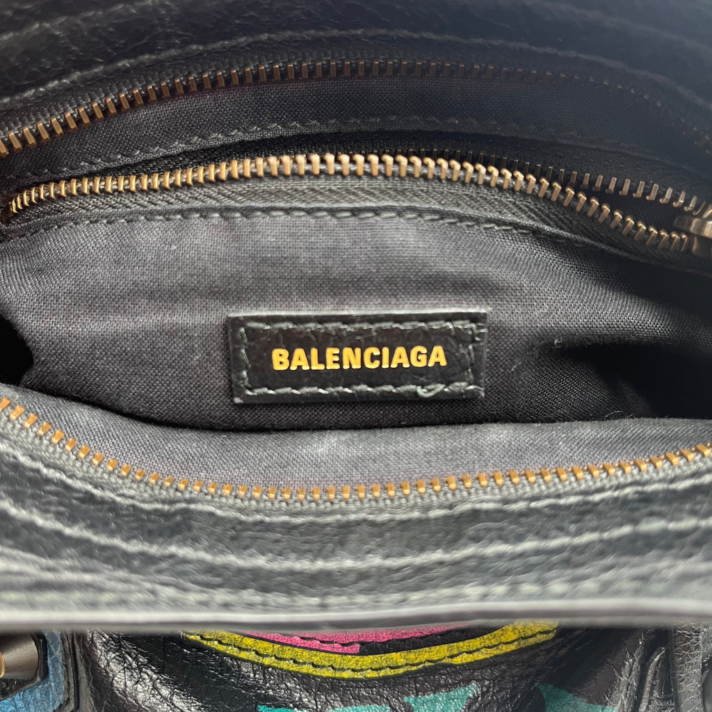 City Graffiti Classic Studs Bag Leather Mini twins