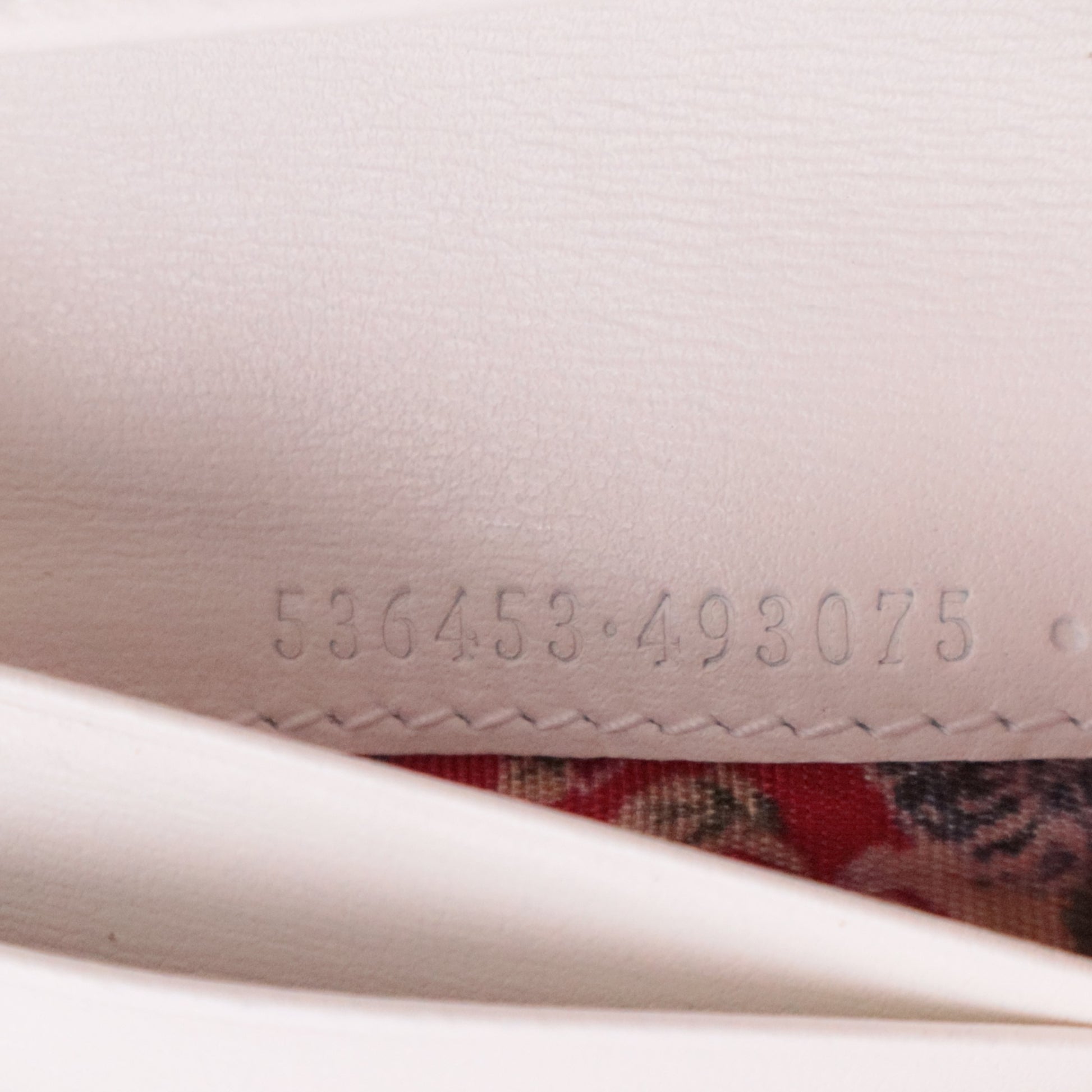 Calfskin Web Trapuntata GG Card Case Wallet Off White