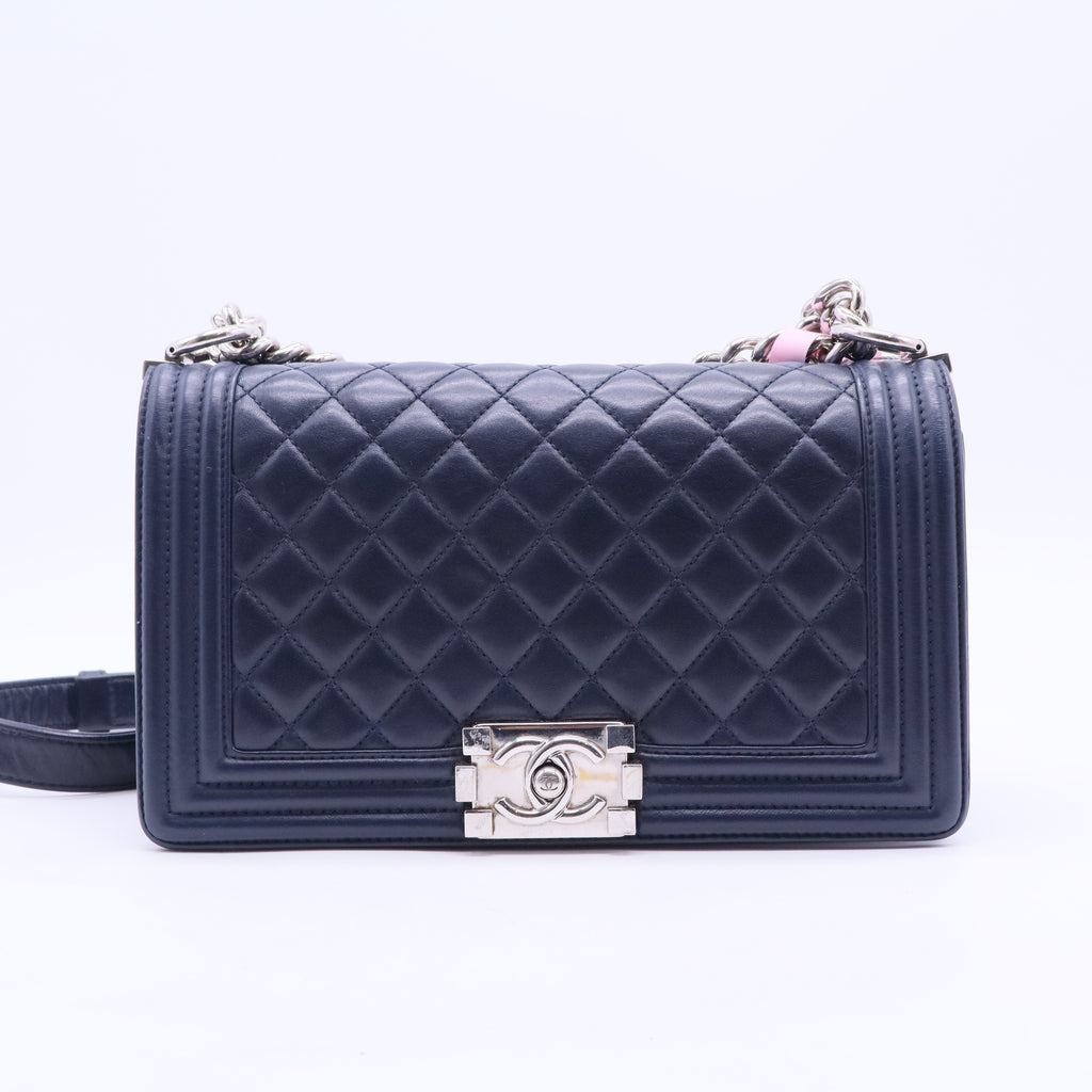 Lambskin Medium Boy Bag LDJ2362 Twins